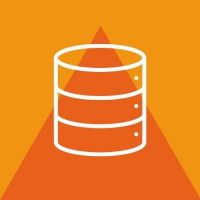 An icon of three circles stacked representing a database.